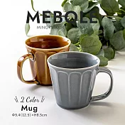 【Minoru陶器】Mebole花形陶瓷馬克杯300ml ‧ 焦糖棕