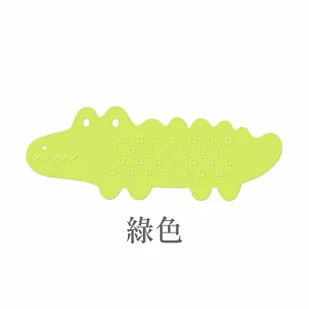 【E.dot】鱷魚浴室防滑吸盤地墊 綠色
