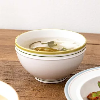 【韓國Ssueim】Retro簡約陶瓷餐碗11cm ‧ 草綠