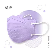 順易利-成人3D立體醫用口罩-多色可選(一盒30入) 紫色
