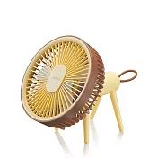 【KINYO】7吋無線遙控充電風扇|桌扇|無刷風扇|靜音風扇 UF-7075 棕獅