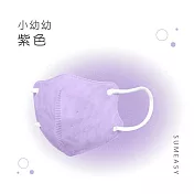 順易利-幼幼3D立體醫用口罩-多色可選(一盒30入) 紫色