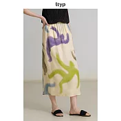 ltyp旅途原品 個性藝術印花時髦休閒直筒半裙 M L-XL M 夢境