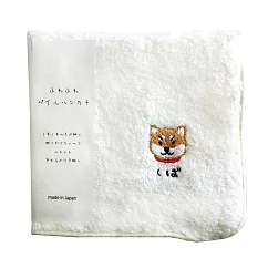 【日本KOJI】可愛柴犬柔軟純棉方巾 ‧ 柴犬大臉