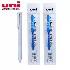(1筆2芯)UNI UMN155NC 夢幻色自動鋼珠筆0.38 冰冷藍
