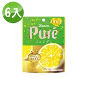 【Kanro甘樂】Pure鮮果實軟糖 6入組 加贈珍藏罐-(到期日2024/6/26) 檸檬口味