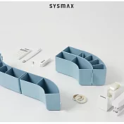 韓國原裝 SYSMAX〔希思美〕多功能火車筆筒 (薄荷藍)
