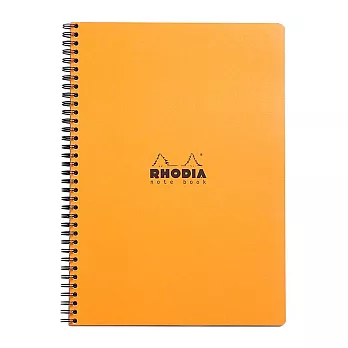 【Rhodia｜Classic】圈裝筆記本 _A4+_22.5x29.7cm _橫線帶框_ 80g_ 80張_ 橘色