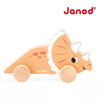 【法國Janod】恐龍夢公園-恐龍小車- 三角龍