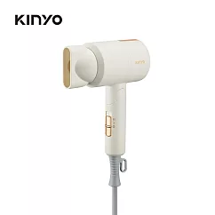 【KINYO】雙電壓負離子吹風機|折疊吹風機|旅行便利 KH─193 米色