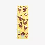【韓國Dailylike】Seal裝飾貼紙 ‧ 巧克力兔子