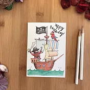 【Little Difference】APPY BDAY PIRATE SHIP 生日卡