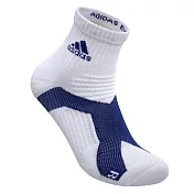 「品質卓越 台灣製造」adidas P5.1極致高機能短筒運動襪_6入組 L 白色底/藍logo