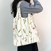 【素包包】古典氣質網紗刺繡有內袋側背背心袋