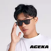 【ACEKA】復古貓眼石墨黑磁吸式夾片 (METRO 夾式系列) 石墨黑