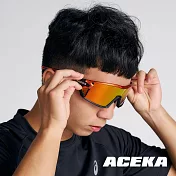 【ACEKA】雷霆狂潮全框運動太陽眼鏡-運動風鏡 (SONIC 專業運動系列) 紅