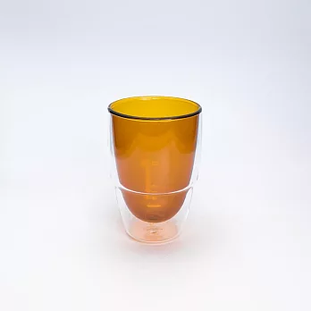 smith&hsu 曲線雙層玻璃杯 / 琥珀 350ml