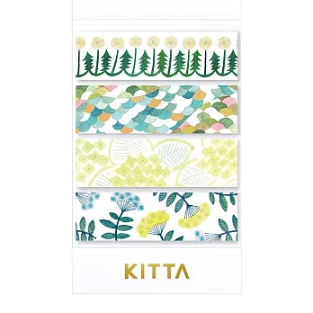 【HITOTOKI】KITTA 隨身攜帶和紙膠帶 花8 (近藤百?設計款) (KIT069)