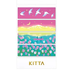 【HITOTOKI】KITTA 隨身攜帶和紙膠帶 湖 (Yukina Ieda設計款) (KIT071)
