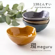 【Minoru陶器】Meguru素色陶瓷餐碗240ml ‧ 山吹茶