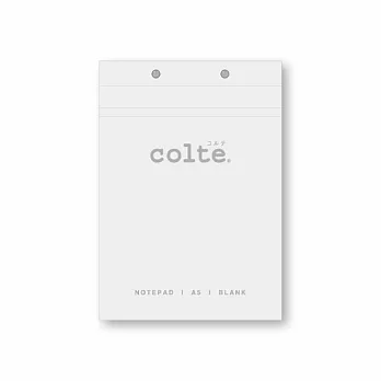 colte 上掀式筆記本 A5 100P （148x210mm）空白 白