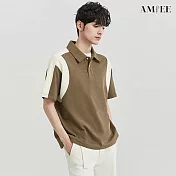 【AMIEE】撞色拼接雅痞質感POLO衫(男裝/2色/M-2XL/KDTY-A80) XL 綠色