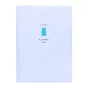 【Mark’s】2024 月記事手帳(附家計簿頁) B6 ‧  小熊-藍色