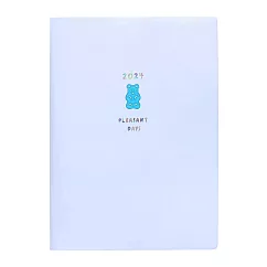【Mark’s】2024 月記事手帳(附家計簿頁) B6 ‧ 小熊─藍色