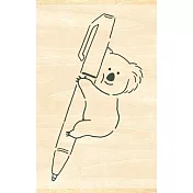 【BEVERLY】墨水好夥伴 木製印章 ‧ 無尾熊與筆