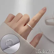 【卡樂熊】S925銀韓系不規則可調節造型戒指飾品- 銀色