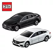 【日本正版授權】兩款一組 TOMICA NO.47 賓士 EQ 電動車/Benz/玩具車 多美小汽車