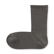 【MUJI 無印良品】女棉混足口柔軟舒適錐形直角襪23-25cm 深摩卡棕