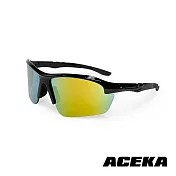 【ACEKA】暗黑征服者運動太陽眼鏡 (TRENDY 休閒運動系列) 黑綠