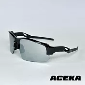 【ACEKA】黑鑽之星運動太陽眼鏡 (TRENDY 休閒運動系列) 黑灰