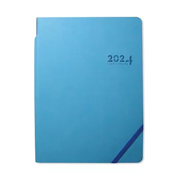 【DATA MATE - 2024日誌】DM-25125 色計美學 25k 皮製精裝本- 天空藍