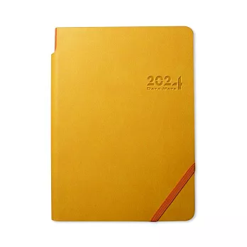 【DATA MATE - 2024日誌】DM-32125 色計美學 32k 皮製精裝本- 橙黃色