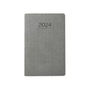 【DATA MATE - 2024日誌】DM-90125  串珠紋 90k 皮製精裝本- 雲灰色