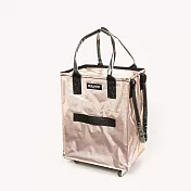 HULKEN® 浩肯包2.0 大型購物車 環保購物袋 折疊推車 玫瑰金（中）  玫瑰金