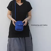 多彩撞色WALKING BAG(手機包、外出小包) ‧ 藍色