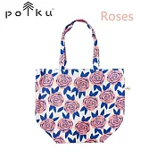 日本知名品牌【Polku】北歐芬蘭森林系列-清新可愛棉質大托特包 Roses