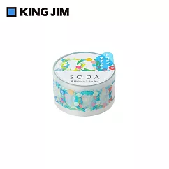 【HITOTOKI】SODA 透明PET卷狀膠帶 單張貼紙款 20MM 花環(宮下和設計款)