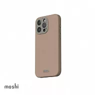 Moshi iPhone 15 Pro Max Napa 皮革保護殼 燻木棕