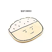 AJASSI 韓國大叔 BAEK BAN 杯墊系列 BB003小白飯