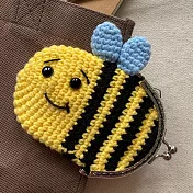 【Hobby Easy】實用鉤織小物：可愛蜜蜂口金包(附超值全材料包套組，含完整教學影片+ 織圖全解析)