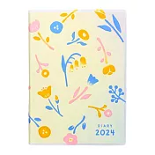 【Mark’s】2024 方格週記事手帳B6 ‧ 可愛小花-黃色