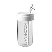 【HOLOHOLO】TONTON CUP 吸管兩用隨行杯(450ml/6色) 極簡白