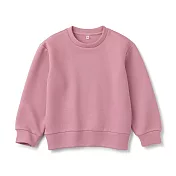 【MUJI 無印良品】兒童二重織休閒圓領衫 130 粉紅