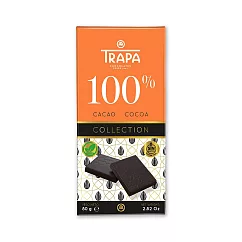 西班牙Trapa精選100%黑巧克力片80g