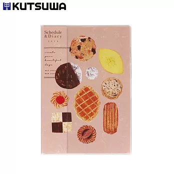KUTSUWA 2024 彩色索引手帳 A5薄型 烘焙點心