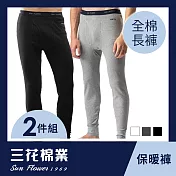 【SunFlower三花】三花衛生褲(2件組) M 黑1灰1